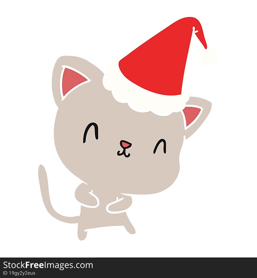 Christmas Cartoon Of Kawaii Cat