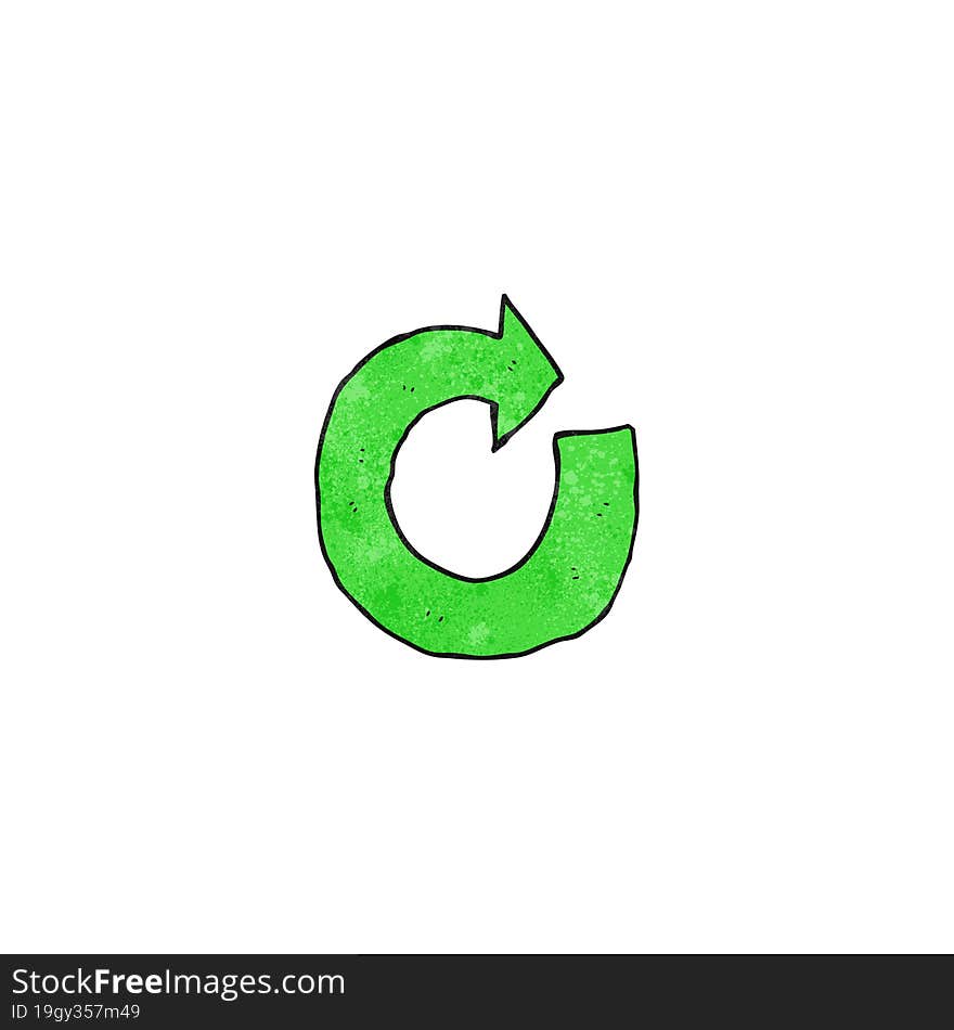 Cartoon Circular Arrow