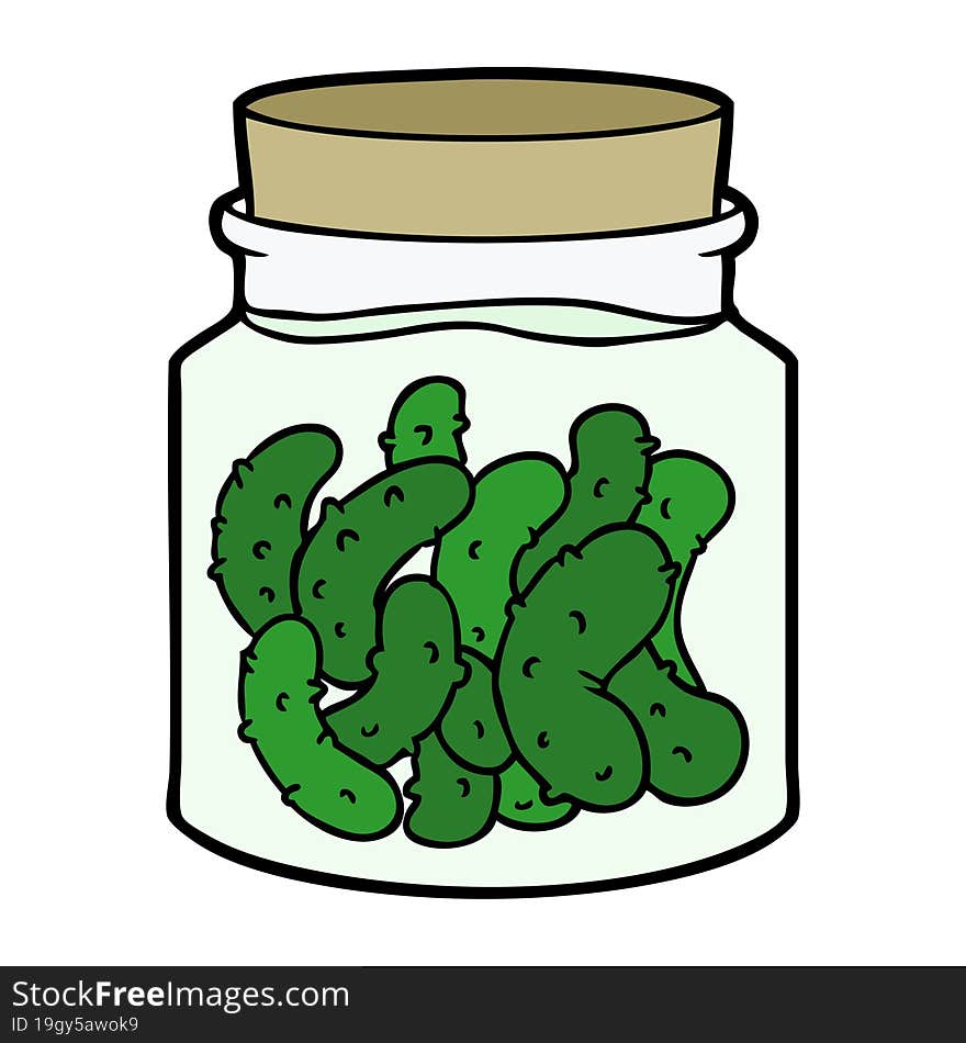 cartoon pickled gherkins. cartoon pickled gherkins