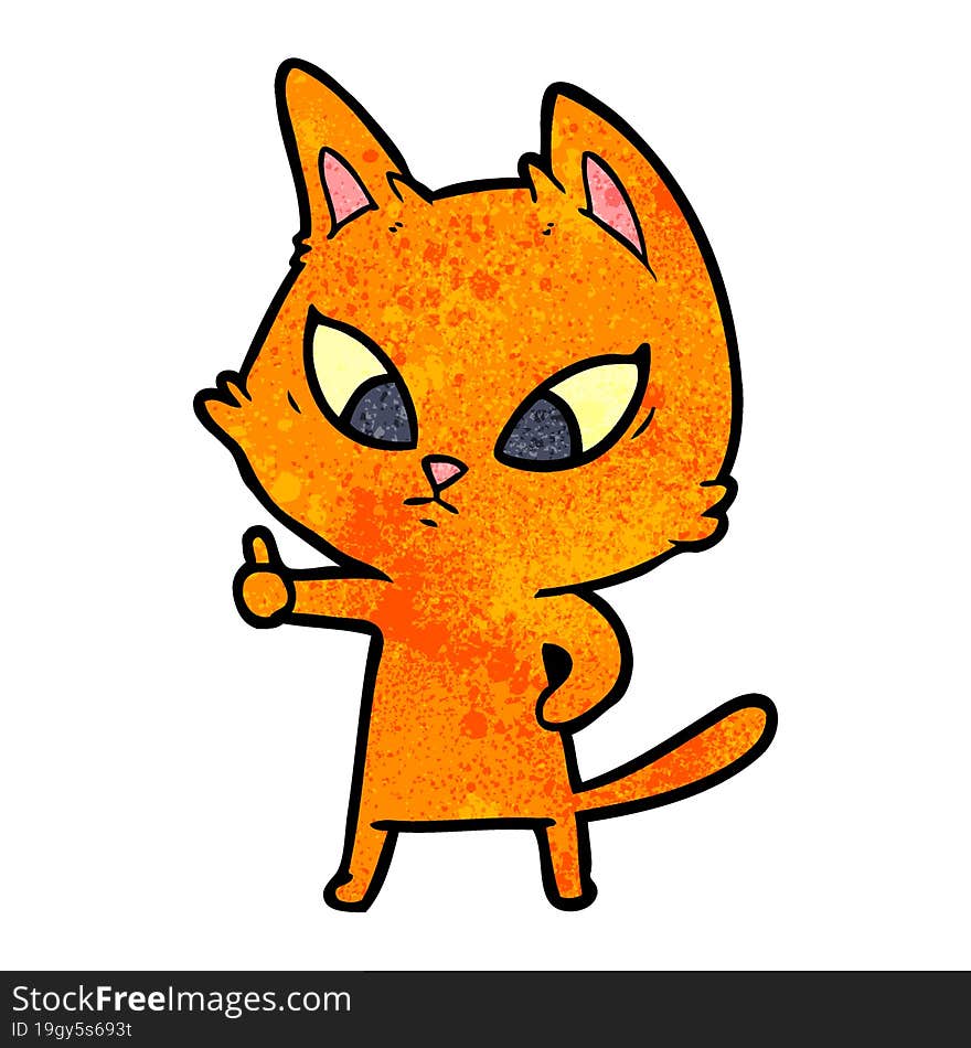 confused cartoon cat. confused cartoon cat