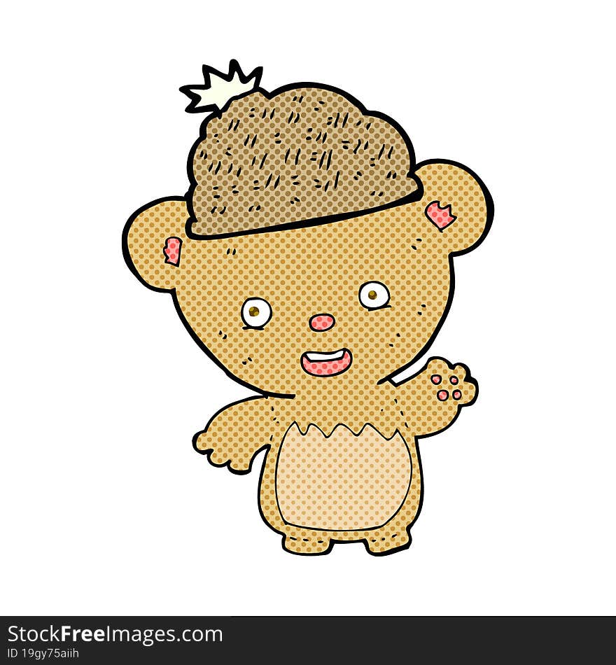 Cartoon Bear In Hat