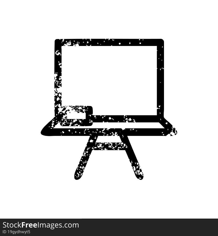 School Blackboard Distressed Icon