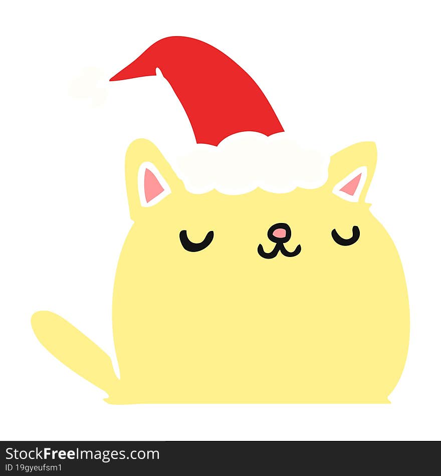 Christmas Cartoon Of Kawaii Cat