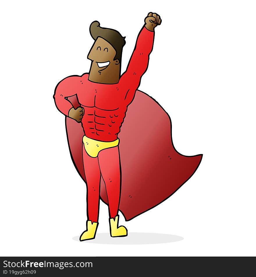 cartoon superhero