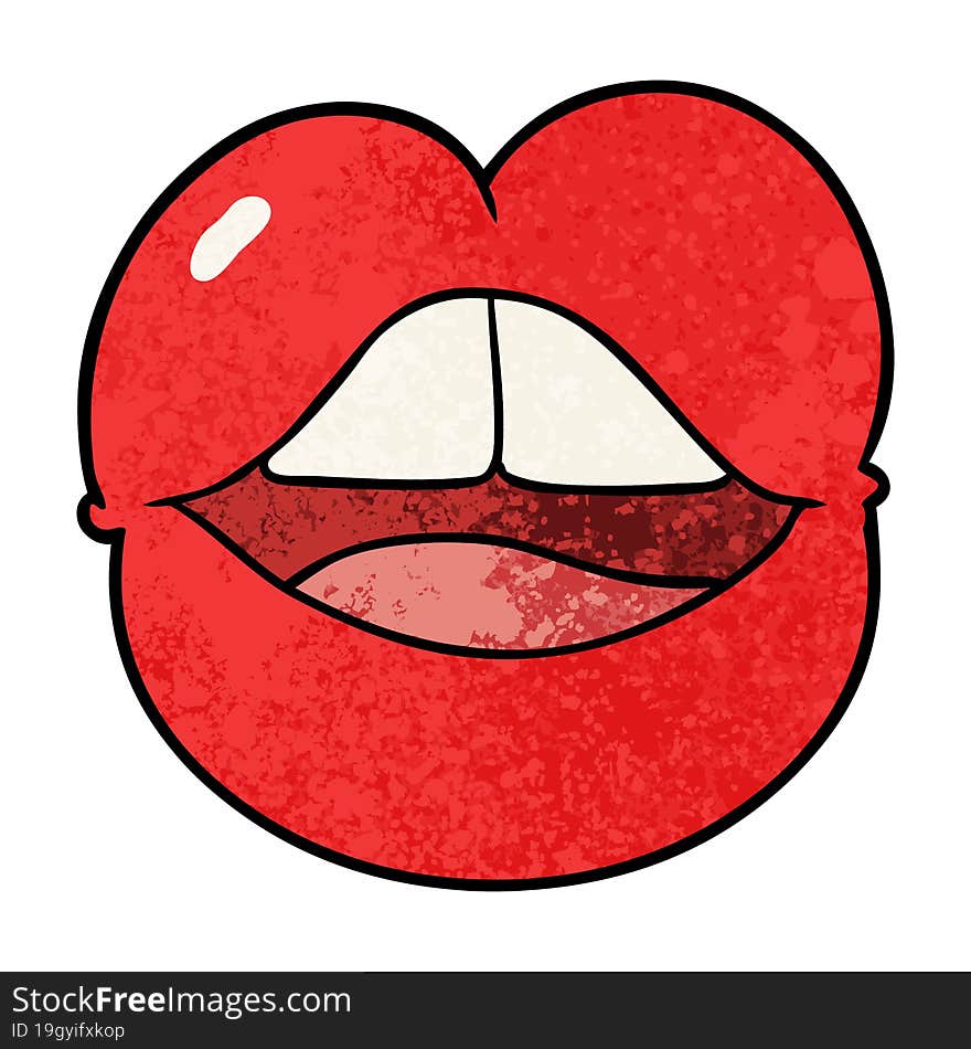 cartoon full lips. cartoon full lips