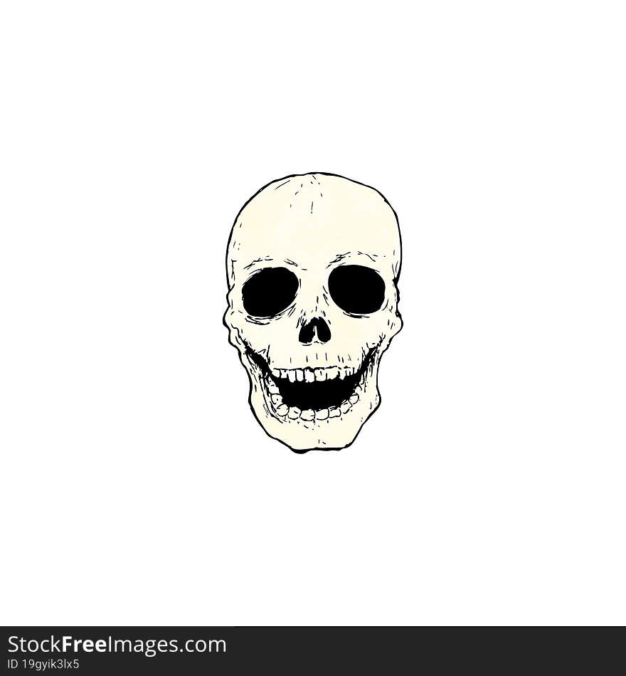 cartoon skull