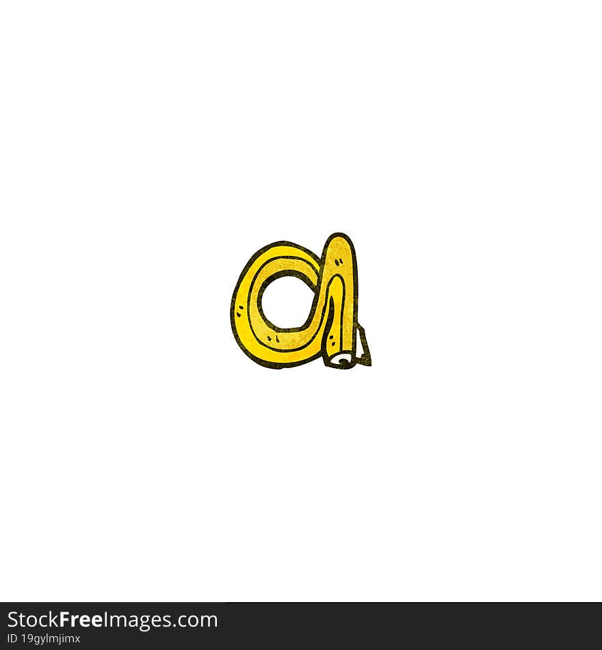 Cartoon Pencil Shaped Letter A