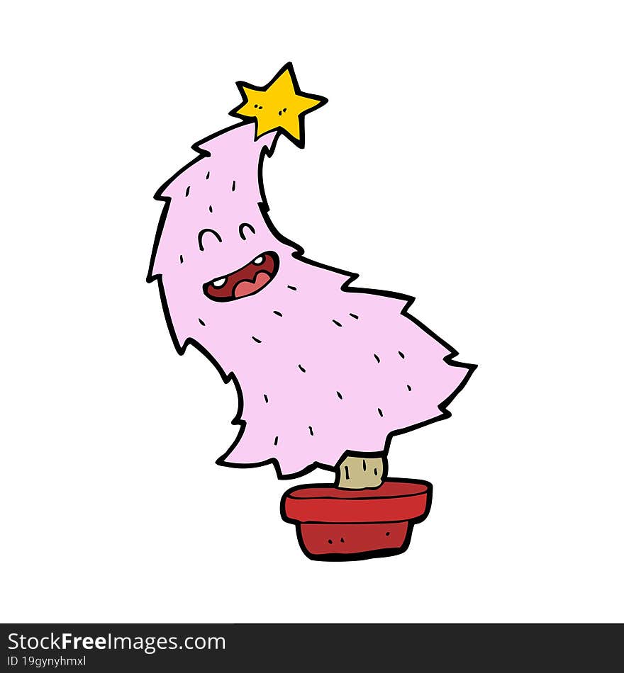 Cartoon Dancing Christmas Tree