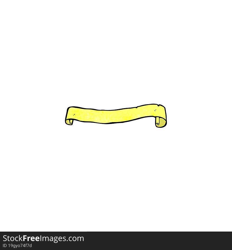 decorative scroll banner cartoon