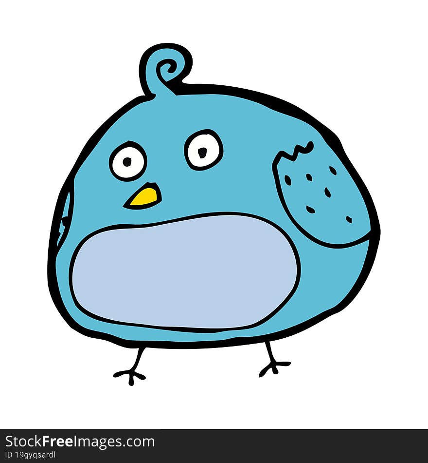 Cartoon Fat Bird