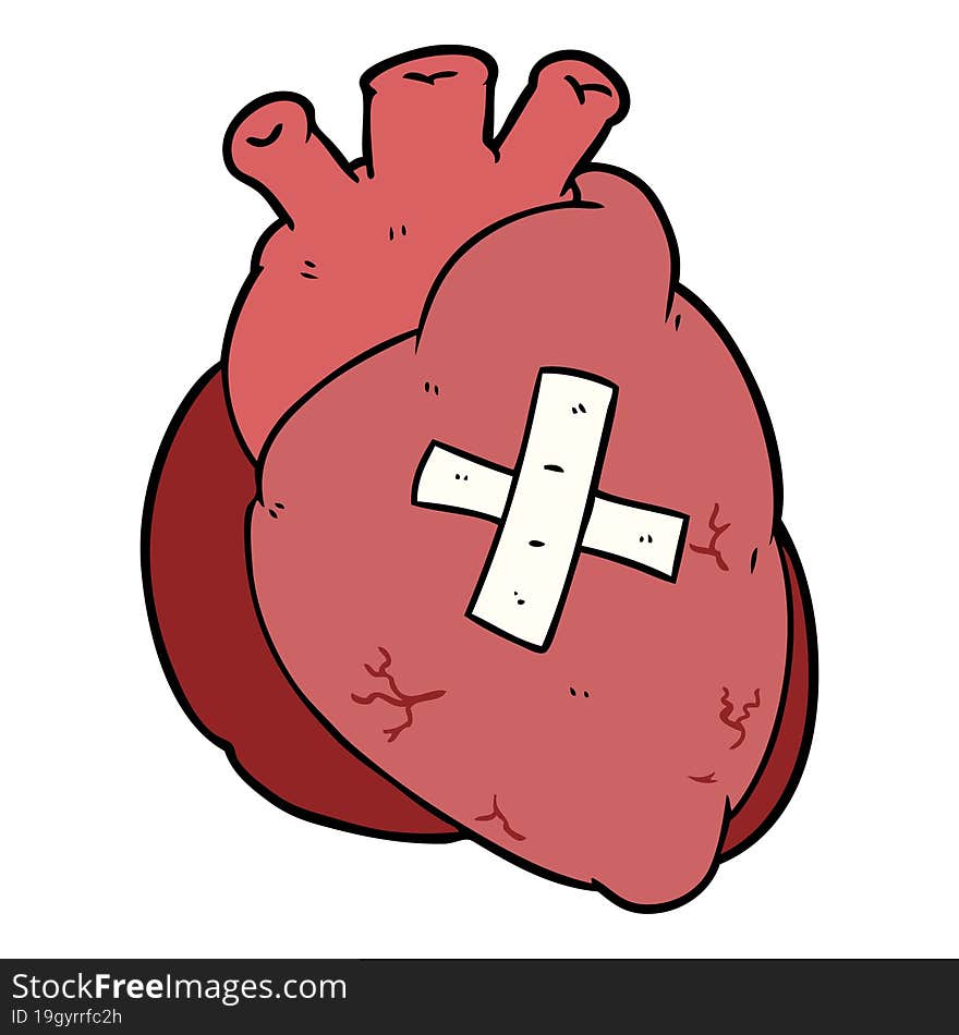 cartoon heart. cartoon heart