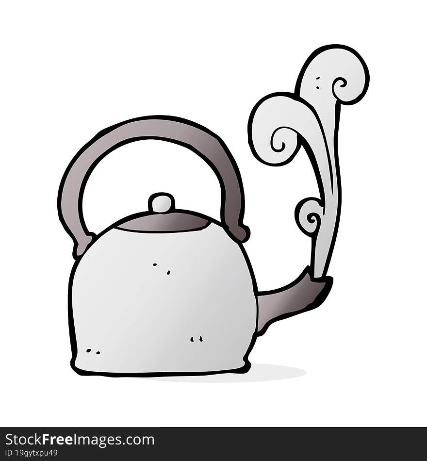 cartoon old kettle