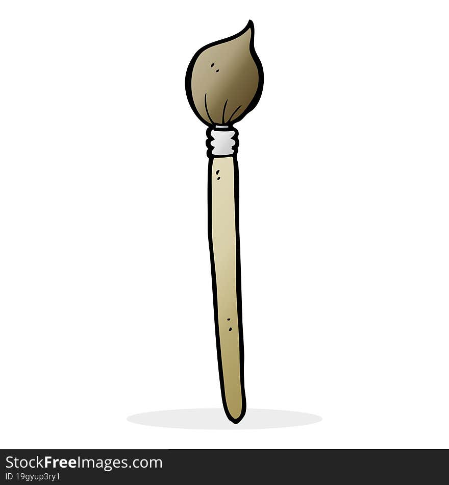 cartoon artist\'s brush