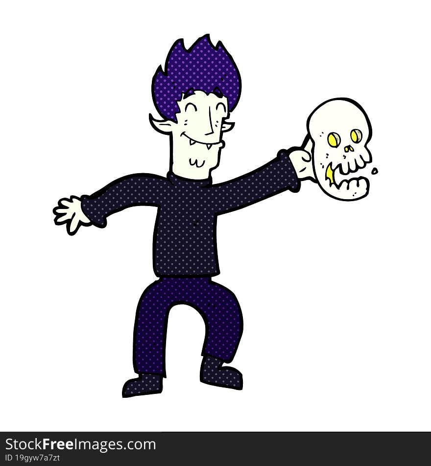 Cartoon Spooky Vampire