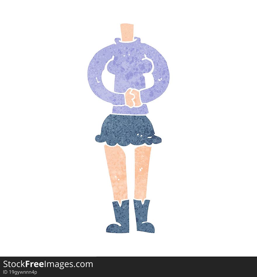 Cartoon Female Body (add Photos Or Mix And Match Cartoons