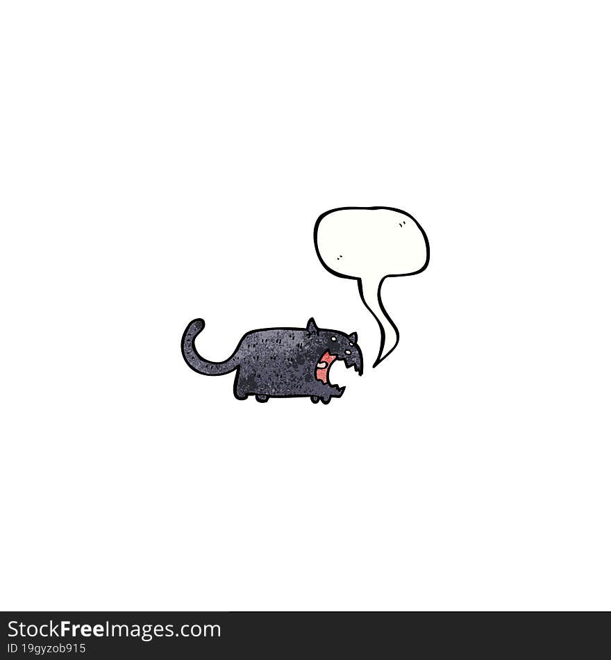 spooky black cat cartoon