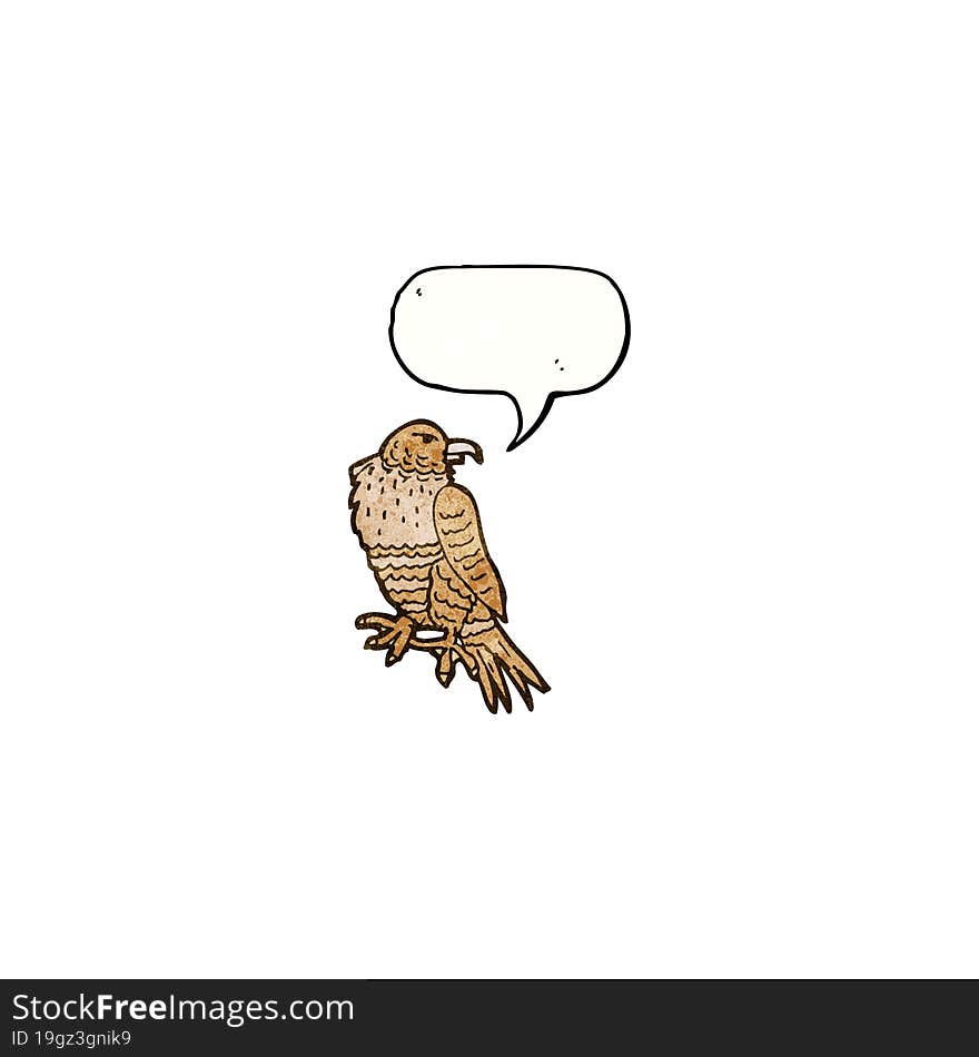 cartoon bird of prey