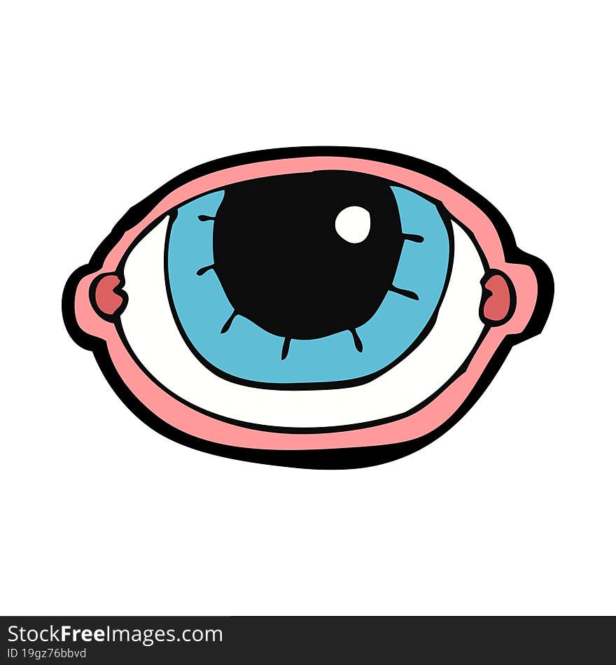 cartoon staring eye