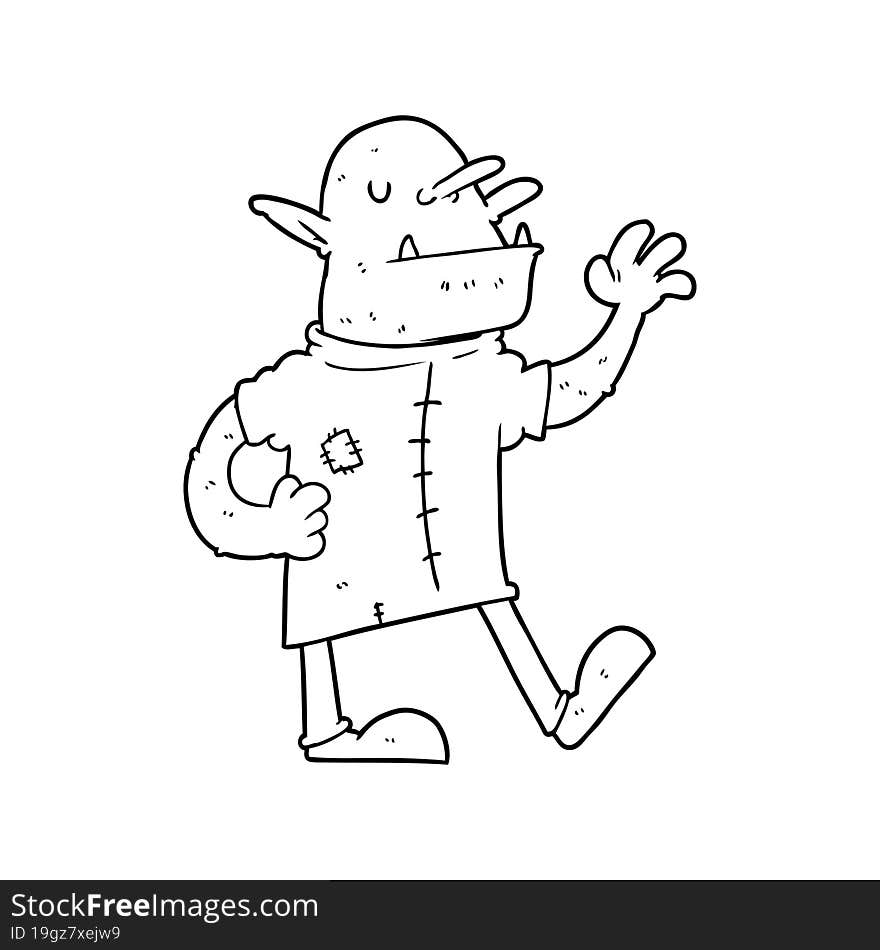 cartoon goblin. cartoon goblin