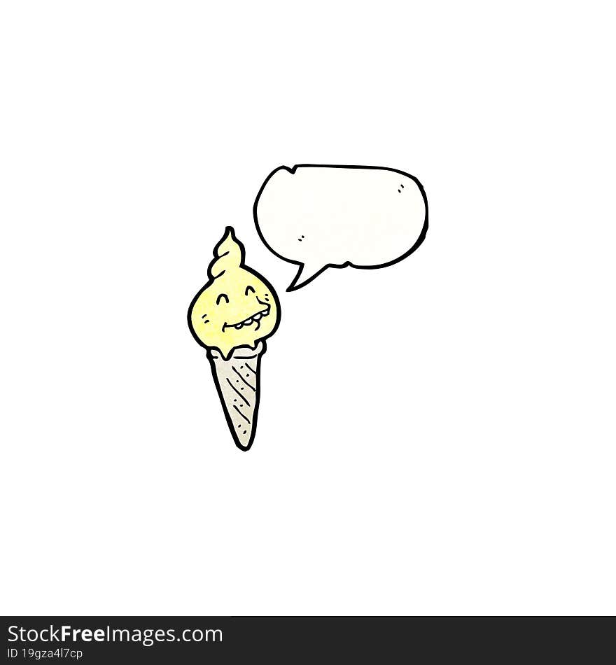 cartoon ice cream cone