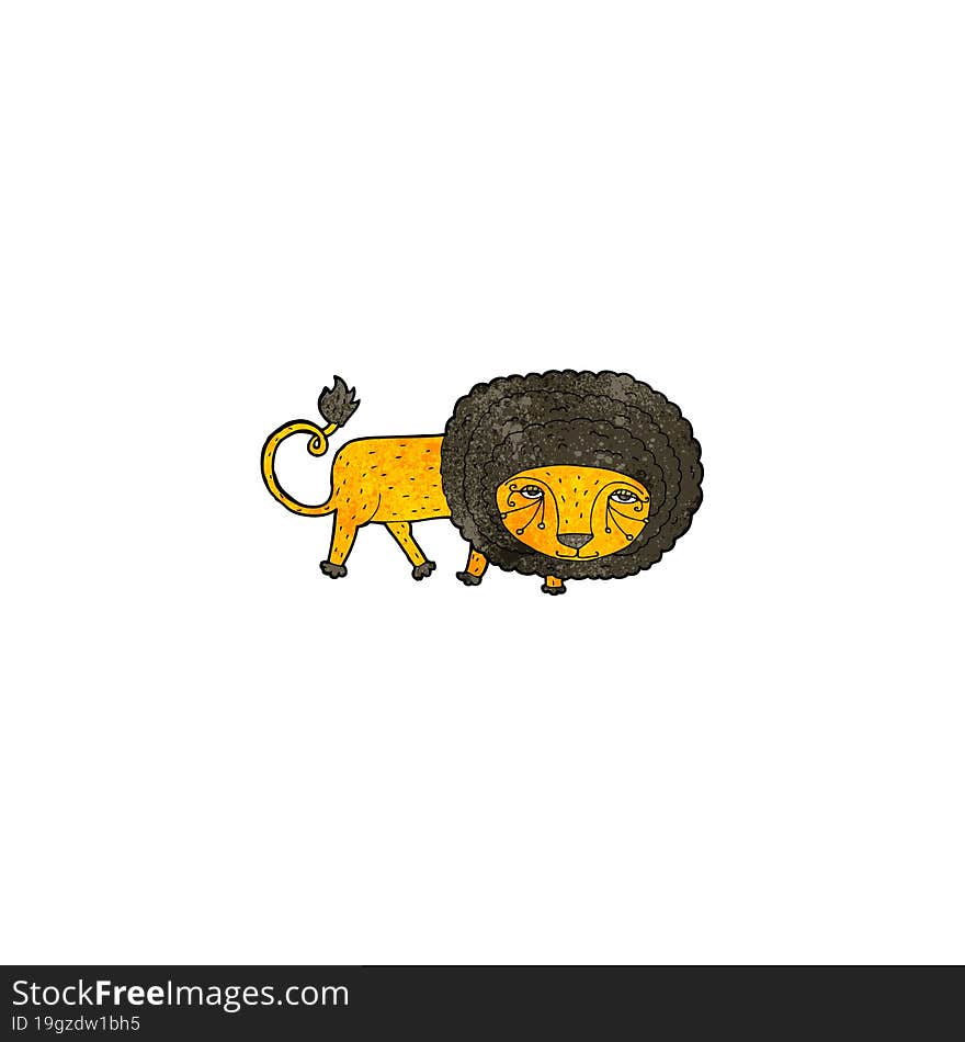 cartoon lion