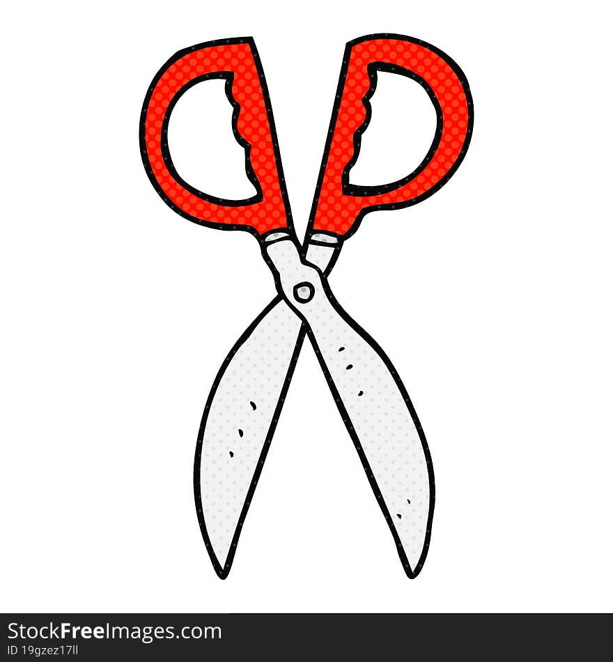 cartoon pair of scissors