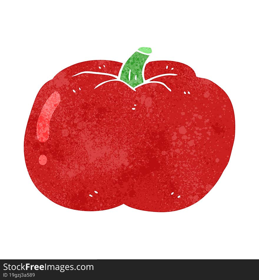 retro cartoon tomato