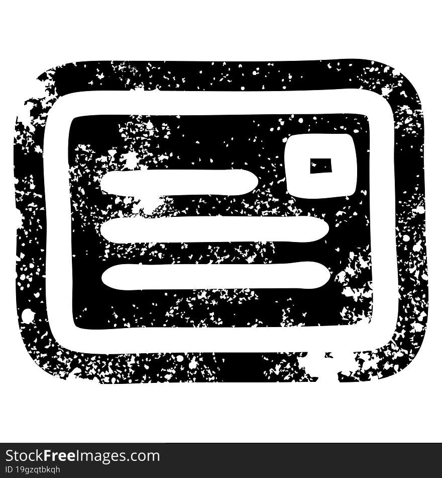 envelope letter distressed icon symbol