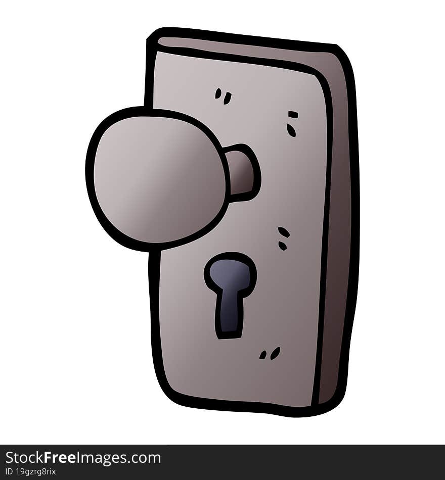 cartoon doodle key hole