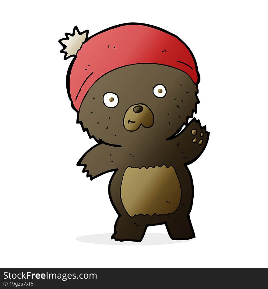 Cute Cartoon Black Bear