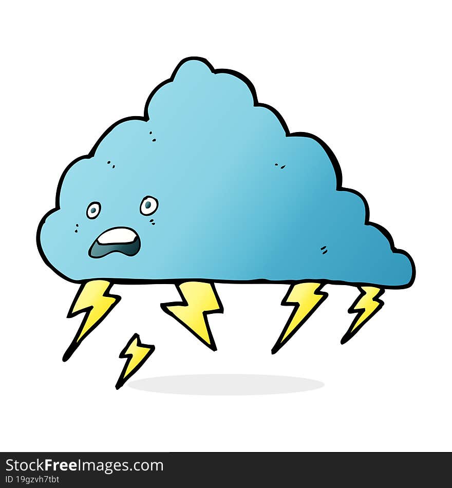 cartoon thundercloud