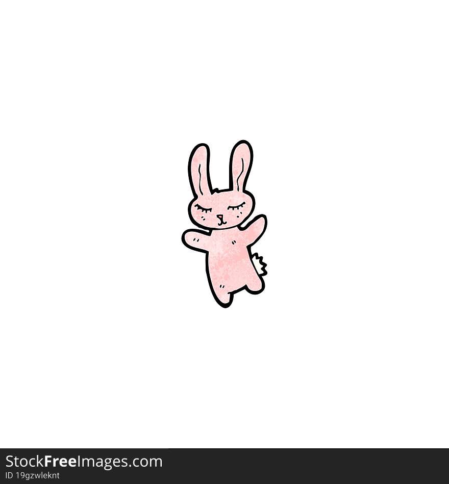 cartoon pink rabbit