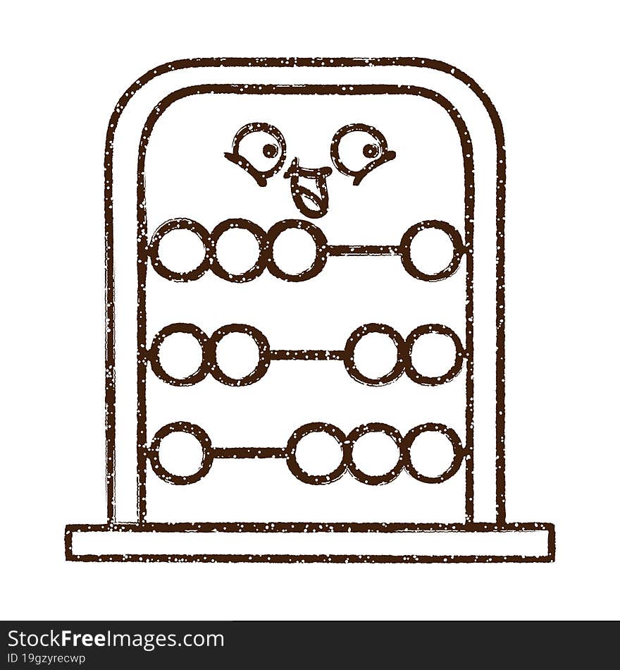 Abacus Charcoal Drawing
