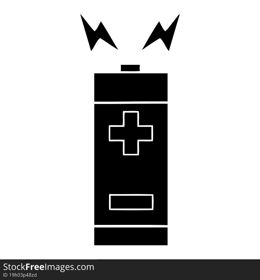 Flat Symbol Battery