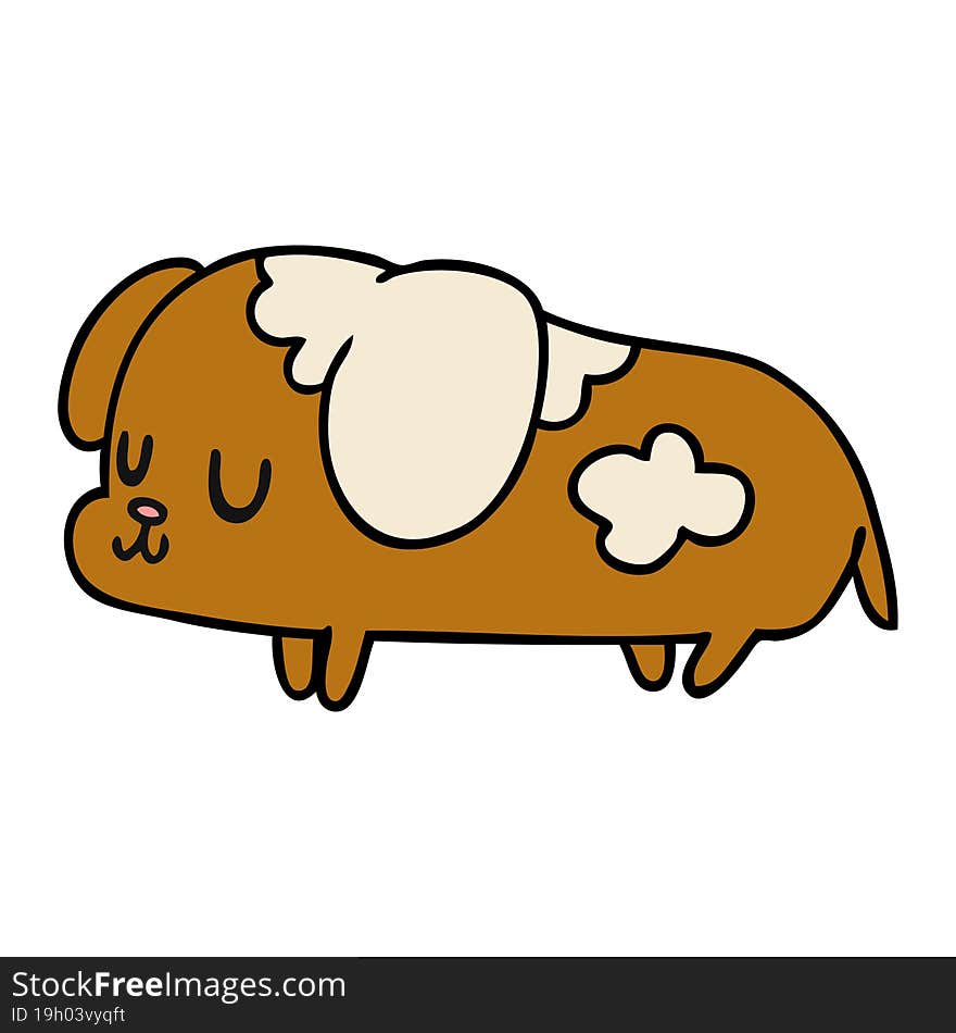 Cartoon Kawaii Of A Cute Dog