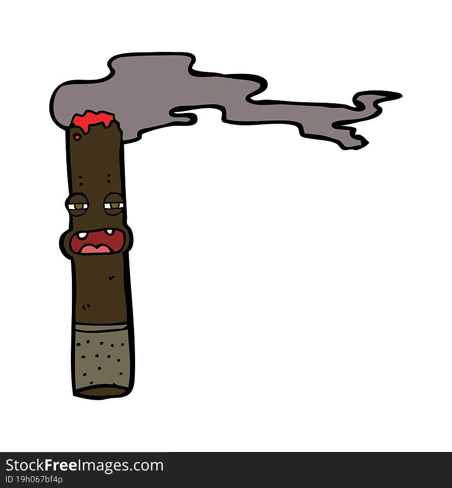 cartoon cigar character