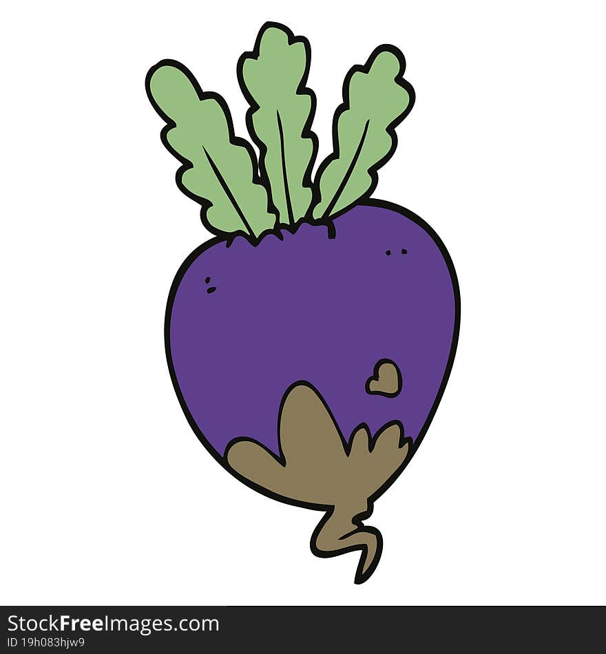 Cartoon Doodle Beet Root