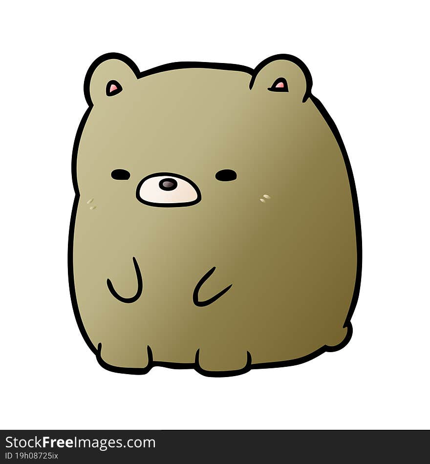 cute cartoon sad bear. cute cartoon sad bear