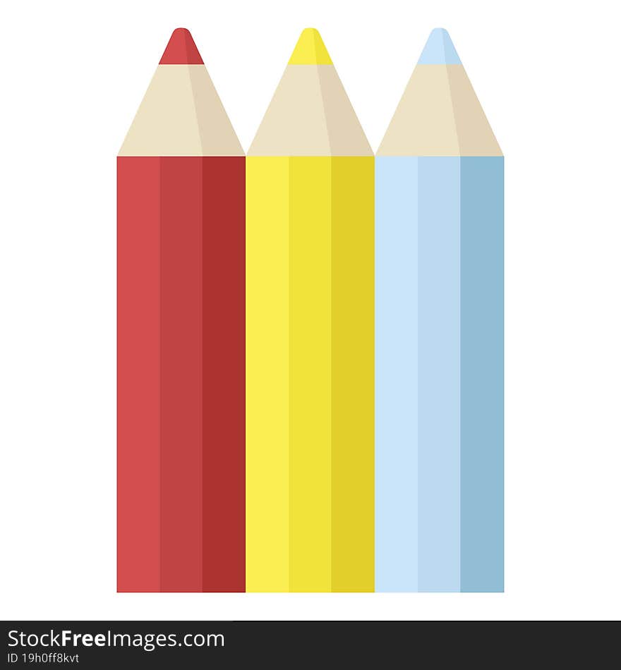 Color Pencils Graphic Icon