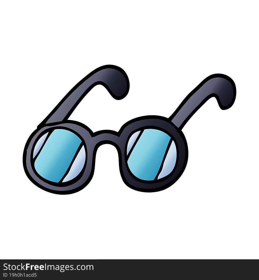 cartoon doodle spectacles