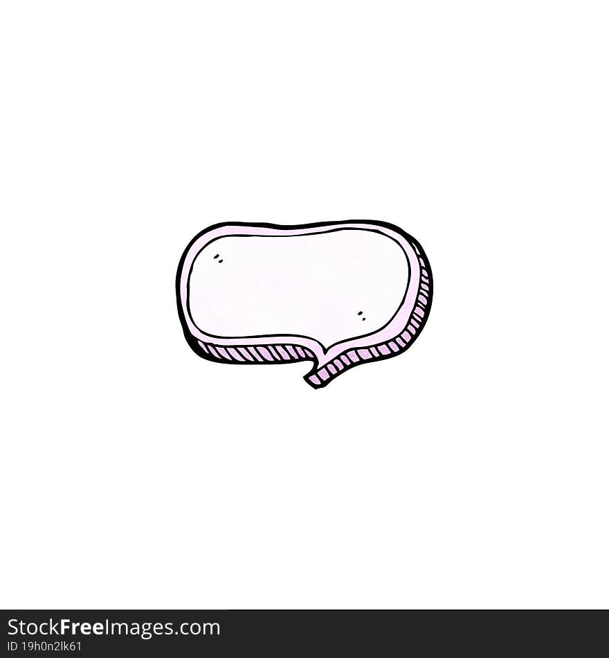 cartoon speech bubble