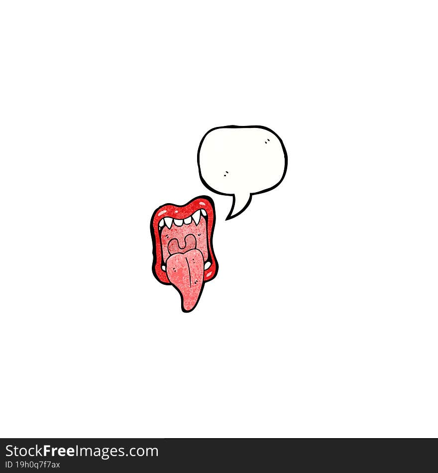 shouting mouth cartoon