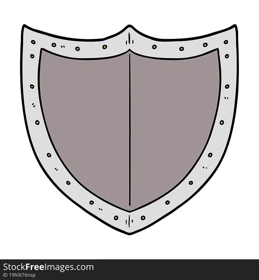 cartoon shield. cartoon shield