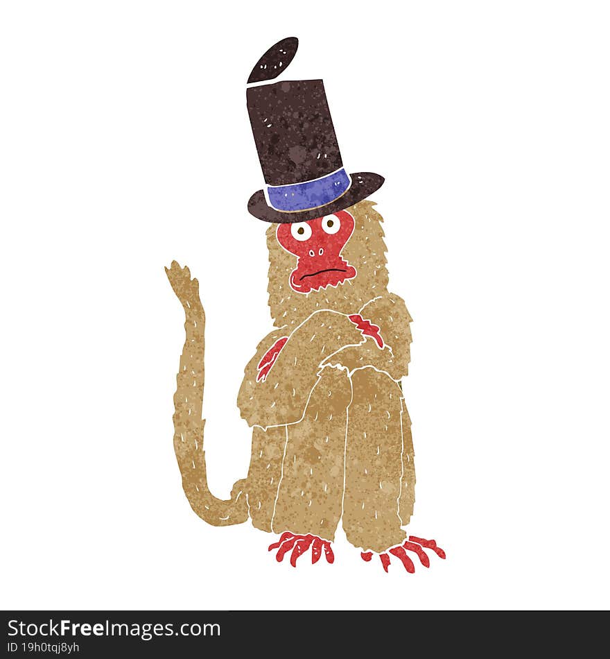 cartoon monkey wearing hat