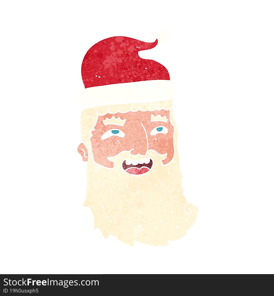 cartoon laughing santa