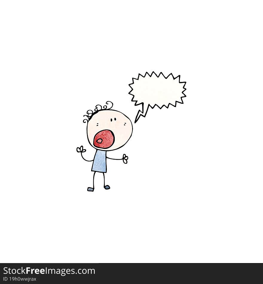 shouting man cartoon