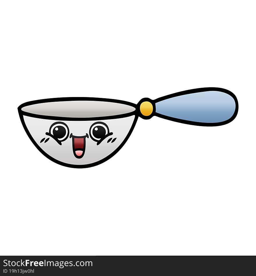 Gradient Shaded Cartoon Measuring Spoon