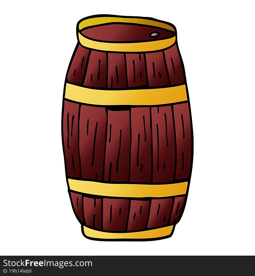 cartoon doodle of a barrel