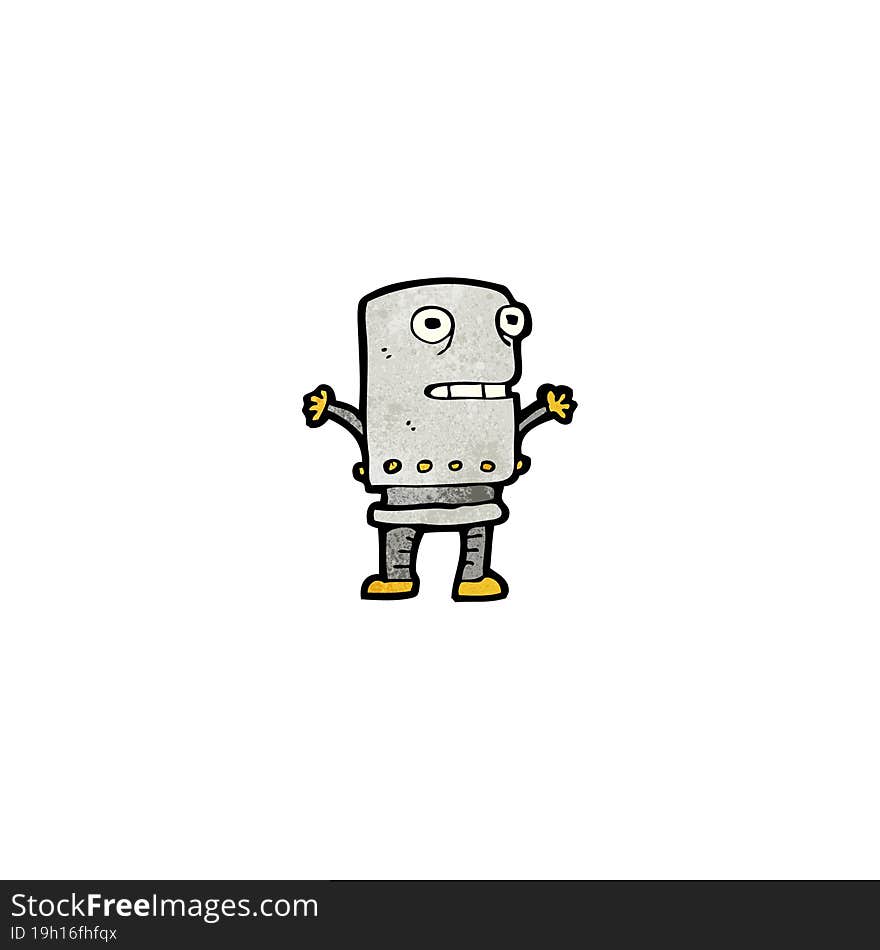 cartoon robot