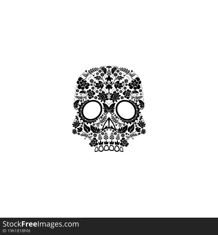 day of the dead skull